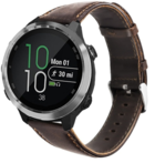Strap-it® Strap-it Garmin Vivoactive 4 leren band - 45mm - donkerbruin