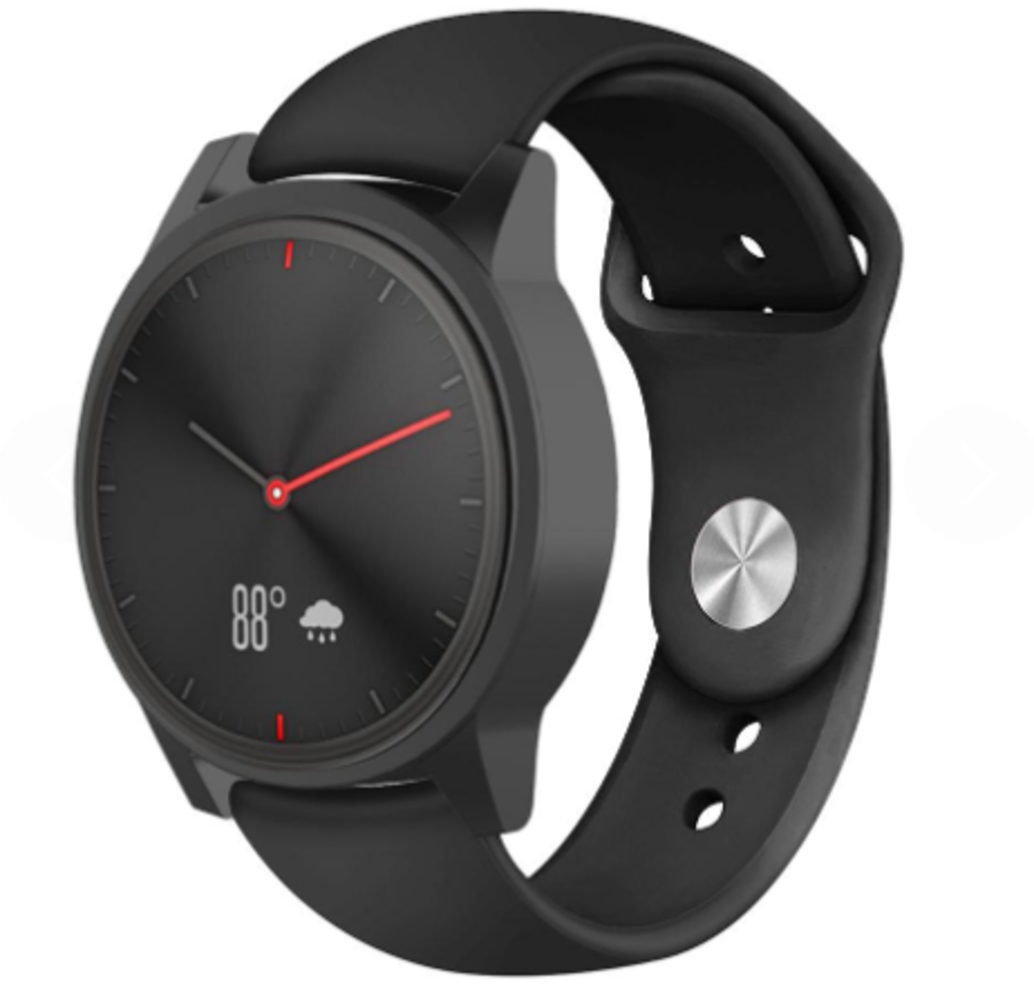 Garmin Vivomove HR sport band (zwart) - Smartwatchbanden.nl