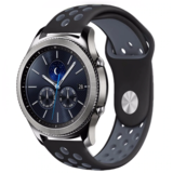 Strap-it® Samsung Gear S3 sport band (zwart/grijs) Strap-it® Samsung Gear S3 sport band (zwart/grijs)