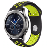 Strap-it® Samsung Gear S3 sport band (zwart/geel) Strap-it® Samsung Gear S3 sport band (zwart/geel)