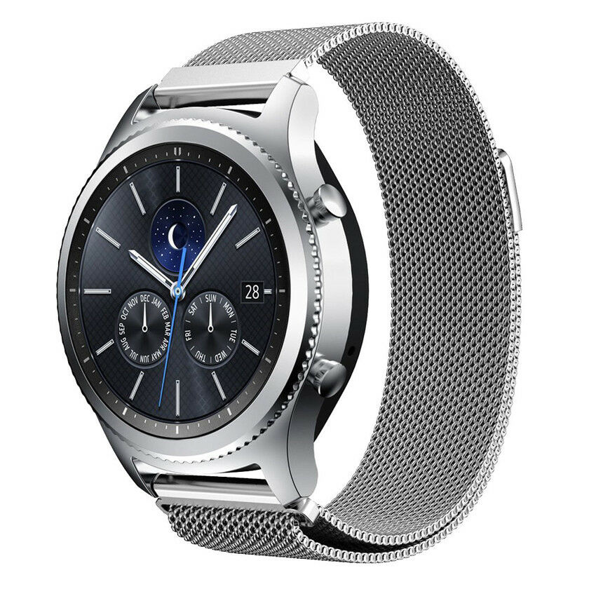 Samsung Gear S3 Milanese band (zilver) - Smartwatchbanden.nl