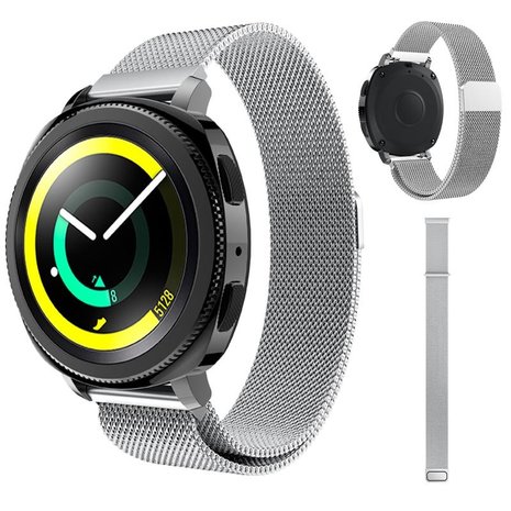 Strap-it® Strap-it Samsung Gear Sport Milanese band (zilver)