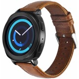 Strap-it® Samsung Gear Sport leren bandje (bruin)