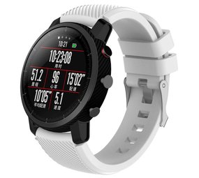 Strap-it® Xiaomi Amazfit Pace silicone band (wit)