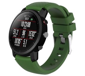 Strap-it® Xiaomi Amazfit Pace silicone band (legergroen)