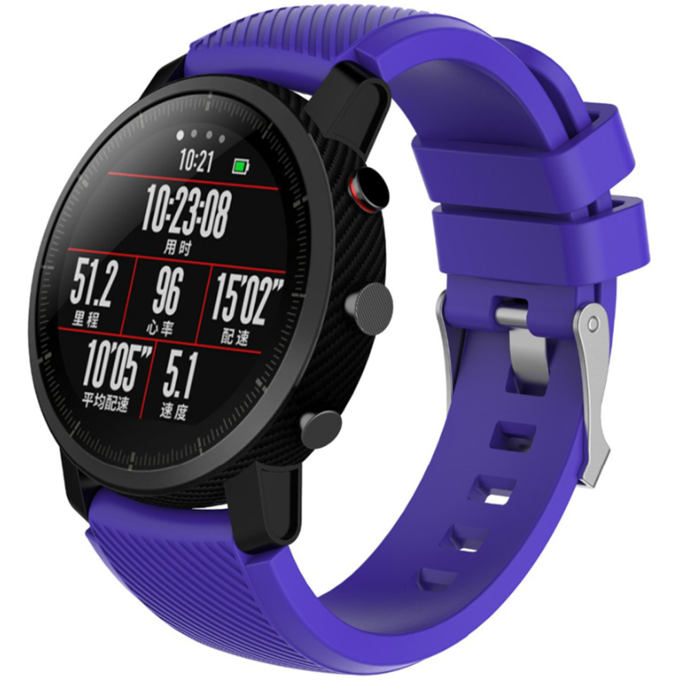 Strap-it® Strap-it Xiaomi Amazfit Pace silicone band (paars)