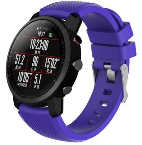 Strap-it® Strap-it Xiaomi Amazfit Pace silicone band (paars)