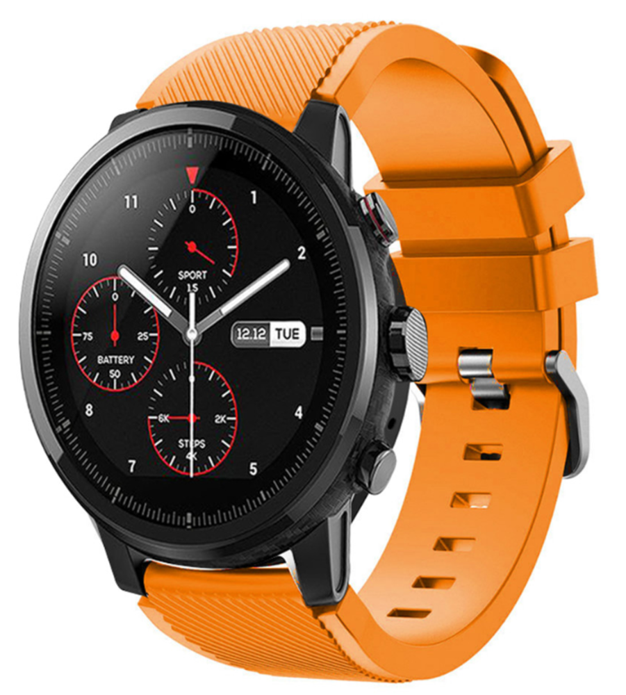 Strap-it® Strap-it Xiaomi Amazfit Stratos silicone band (oranje)