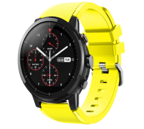 Strap-it® Xiaomi Amazfit Stratos silicone band (geel)