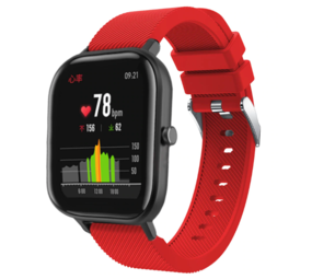 Strap-it® Xiaomi Amazfit GTS silicone band (rood)