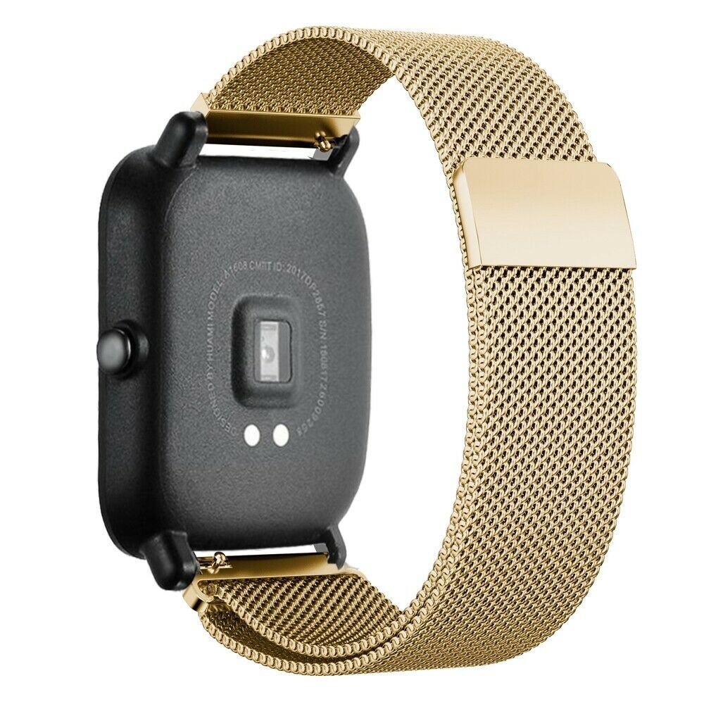 Strap-it® Strap-it Xiaomi Amazfit GTS Milanese band (goud)