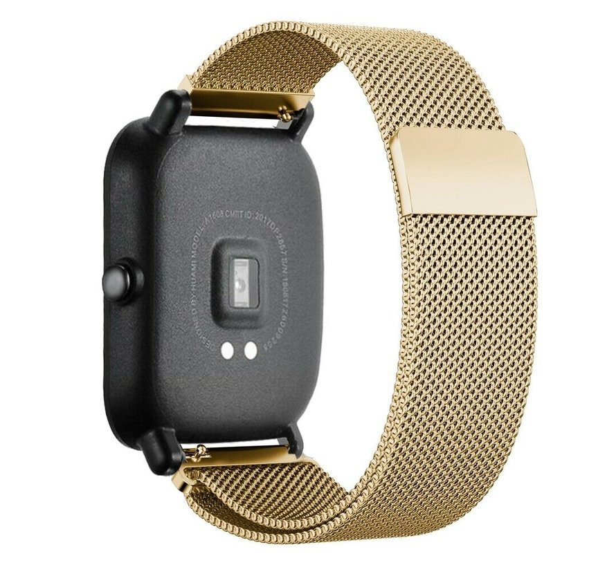 Xiaomi Amazfit GTS Milanese band (goud) - Smartwatchbanden.nl