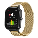 Strap-it® Xiaomi Amazfit GTS Milanese band (goud)
