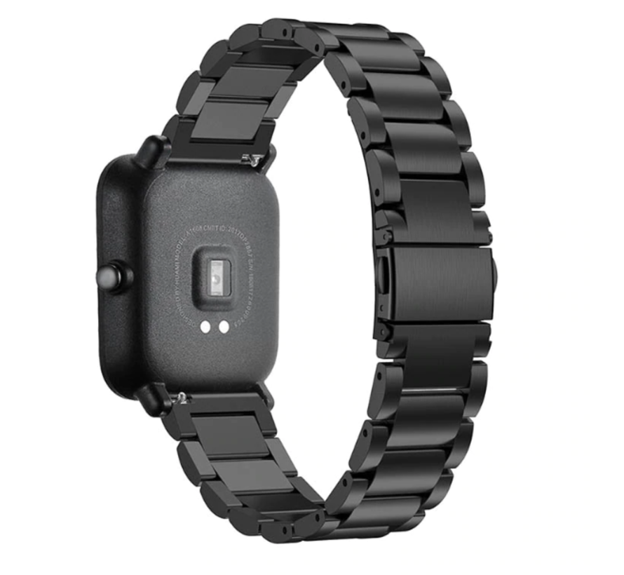 Xiaomi Amazfit Gts Stalen Band Zwart Smartwatchbanden Nl Xiaomi Amazfit Gts Stalen Band Zwart Smartwatchbanden Nl