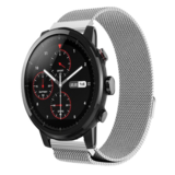 Strap-it® Xiaomi Amazfit Stratos Milanese band (zilver)