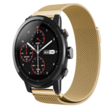 Strap-it® Xiaomi Amazfit Stratos Milanese band (goud)