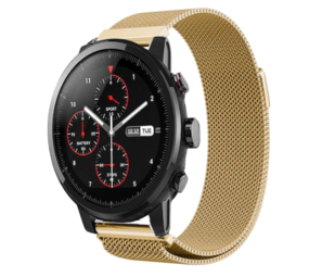 Strap-it® Xiaomi Amazfit Stratos Milanese band (goud)