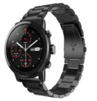 Strap-it® Strap-it Xiaomi Amazfit Stratos stalen band (zwart)