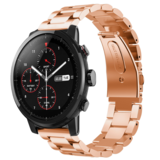Strap-it® Xiaomi Amazfit Stratos stalen band (rosé goud)