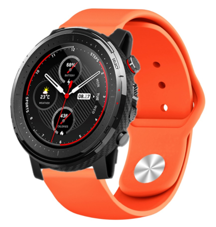 Strap-it® Strap-it Xiaomi Amazfit Stratos sport band (oranje)