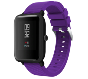 Strap-it® Xiaomi Amazfit Bip silicone band (paars)