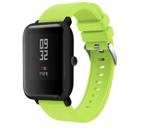 Strap-it® Xiaomi Amazfit Bip silicone band (lichtgroen)