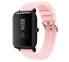 Strap-it® Xiaomi Amazfit Bip silicone band (roze)