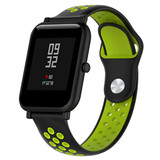 Strap-it® Xiaomi Amazfit Bip sport band (zwart/geel) Strap-it® Xiaomi Amazfit Bip sport band (zwart/geel)