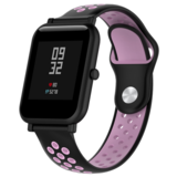 Strap-it® Xiaomi Amazfit Bip sport band (zwart/roze)