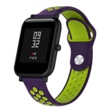 Strap-it® Xiaomi Amazfit Bip sport band (paars/geel)