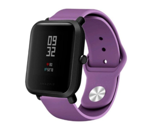 Strap-it® Xiaomi Amazfit Bip sport band (paars) Strap-it® Xiaomi Amazfit Bip sport band (paars)