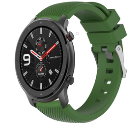 Strap-it® Xiaomi Amazfit GTR silicone band (legergroen)