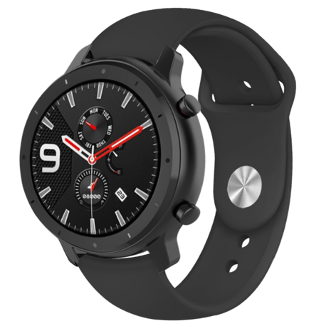 Strap-it® Strap-it Xiaomi Amazfit GTR sport band (zwart)