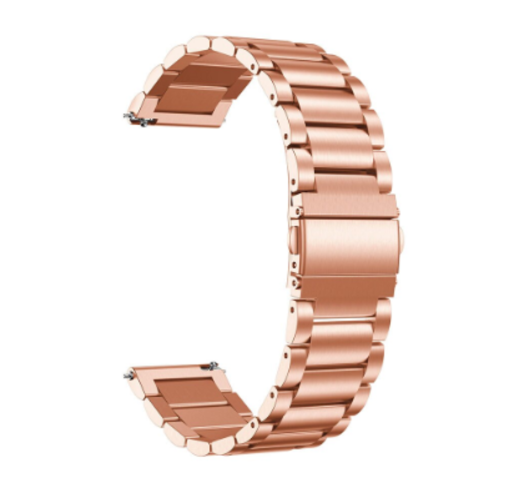 Strap-it® Strap-it Xiaomi Amazfit GTR stalen band (rosé goud)