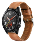 Strap-it® Strap-it Huawei Watch GT 2 leren bandje (bruin)