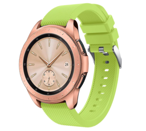 Strap-it® Samsung Galaxy Watch siliconen bandje 42mm (lichtgroen)