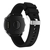 Strap-it® Strap-it Garmin Vivoactive 4 silicone band - 45mm - zwart Strap-it® Strap-it Garmin Vivoactive 4 silicone band - 45mm - zwart