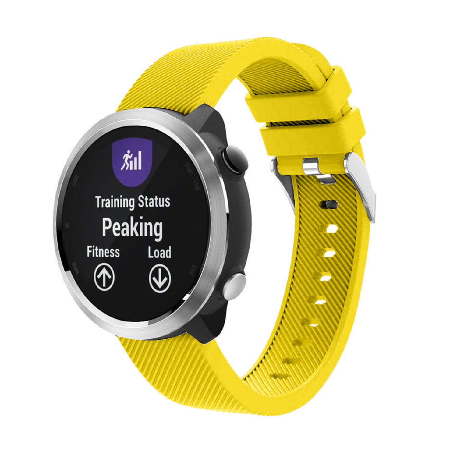 Garmin Vivoactive 4 silicone band (geel) - Smartwatchbanden.nl