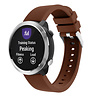 Strap-it® Strap-it Garmin Vivoactive 4 silicone band - 45mm - koffiebruin Strap-it® Strap-it Garmin Vivoactive 4 silicone band - 45mm - koffiebruin