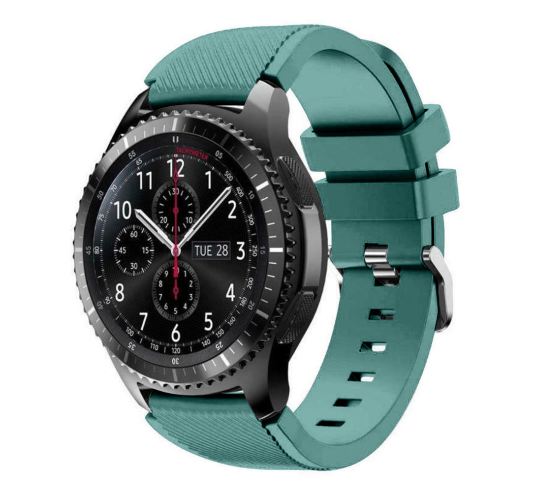 Strap-it® Strap-it Samsung Galaxy Watch siliconen bandje 46mm (dennengroen)