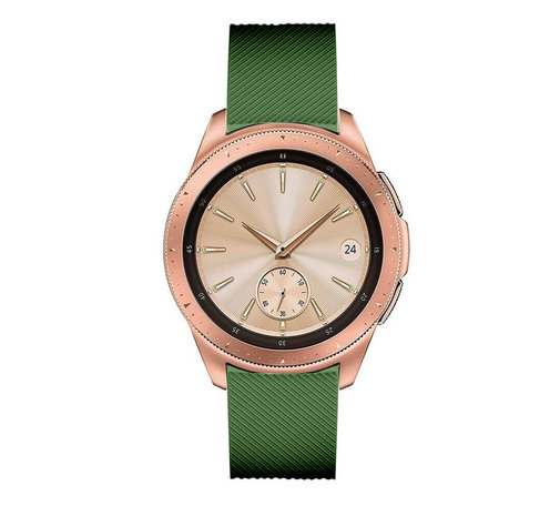 Strap-it® Strap-it Samsung Galaxy Watch siliconen bandje 42mm (legergroen)