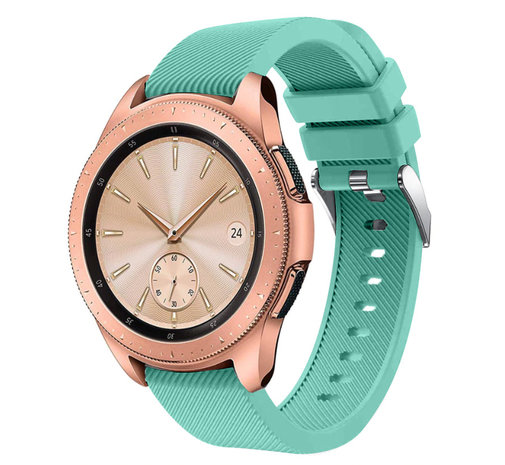 Strap-it® Strap-it Samsung Galaxy Watch siliconen bandje 42mm (aqua)