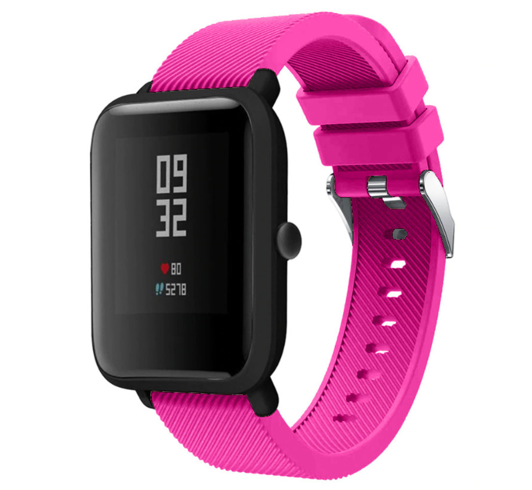 Strap-it® Strap-it Xiaomi Amazfit Bip silicone band (knalroze)