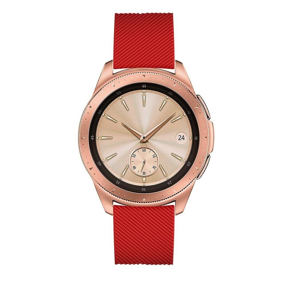 Strap-it® Strap-it Samsung Galaxy Watch siliconen bandje 42mm (rood)