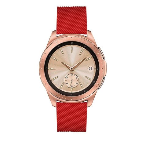 Strap-it® Strap-it Samsung Galaxy Watch siliconen bandje 42mm (rood)