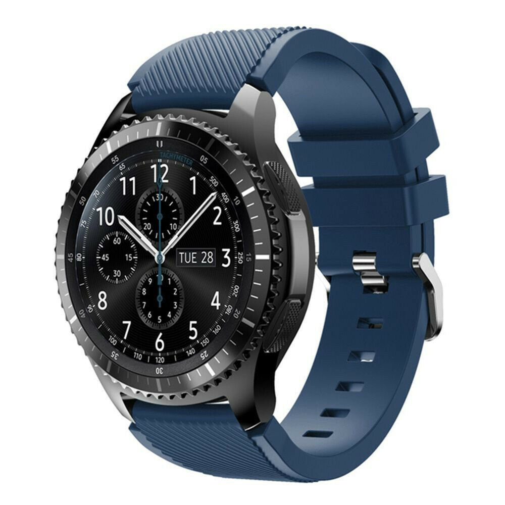 Strap-it® Strap-it Samsung Galaxy Watch siliconen bandje 46mm (donkerblauw)