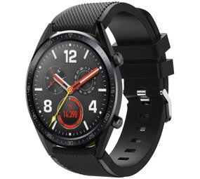 Strap-it® Huawei Watch GT 2 siliconen bandje (zwart)