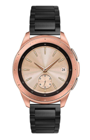 Strap-it® Strap-it Samsung Galaxy Watch stalen band 42mm (zwart)