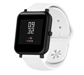 Strap-it® Xiaomi Amazfit Bip sport band (wit)