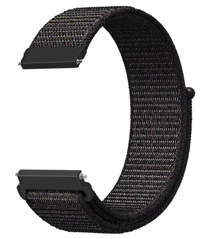 Strap-it® Strap-it Xiaomi Amazfit GTS nylon band (zwart)